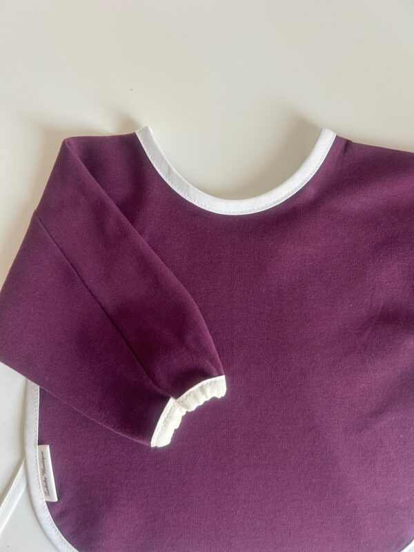 ORGANIC KNIT COTTON - Long sleeve bib with elastic in the cuffs!!! - Image 7