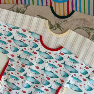 Long sleeve bib - in 4 different sizes and designs