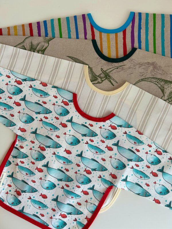 Long sleeve bib - in 4 different sizes and designs