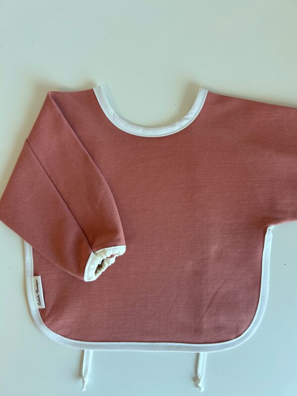 ORGANIC KNIT COTTON - Long sleeve bib with elastic in the cuffs!!! - Image 13
