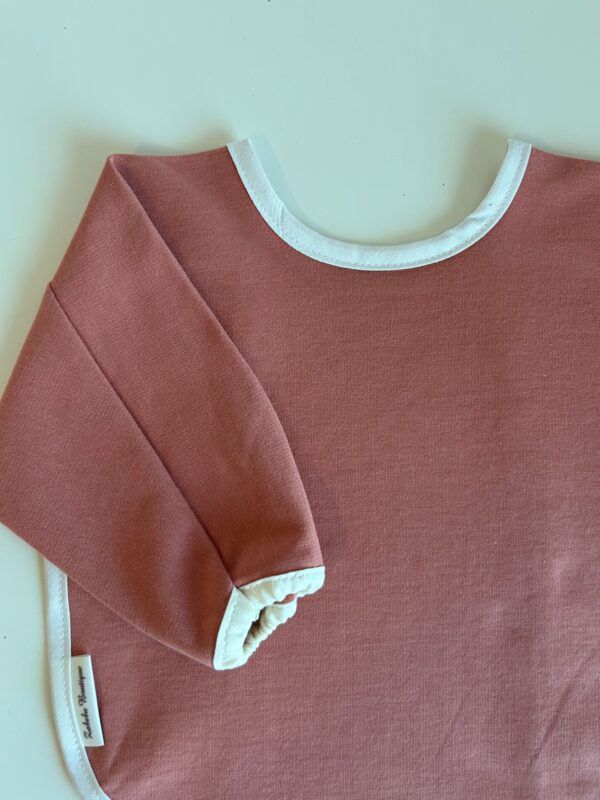 ORGANIC KNIT COTTON - Long sleeve bib with elastic in the cuffs!!! - Image 8