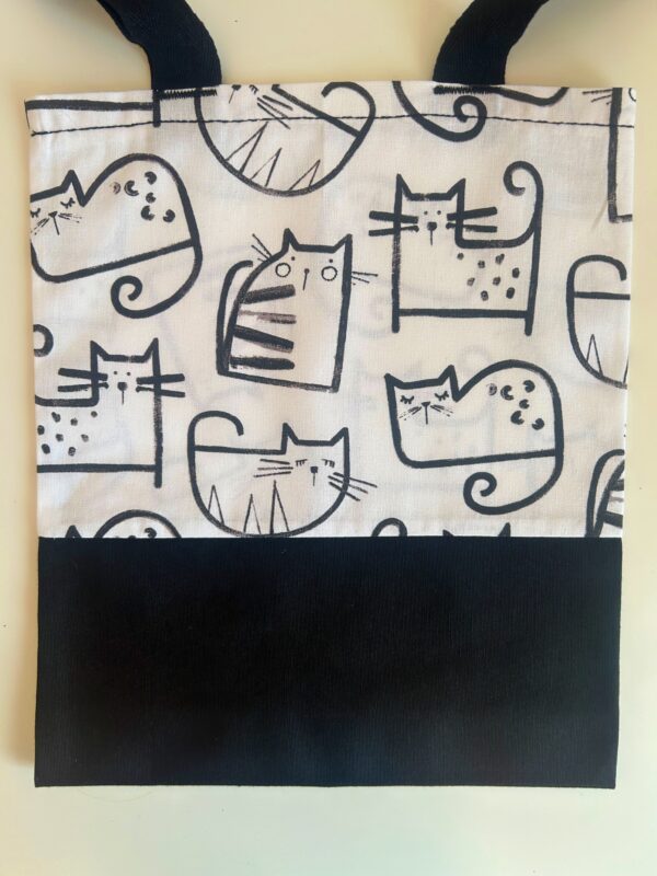 Mini Tote bag ZERO WASTE - CATS - multi purpose - Image 2