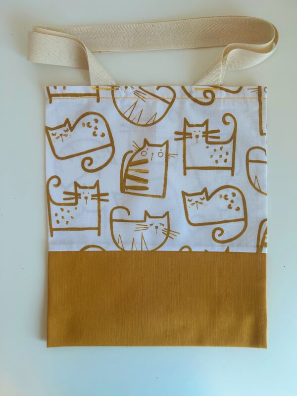 Mini Tote bag ZERO WASTE - CATS - multi purpose - Image 3