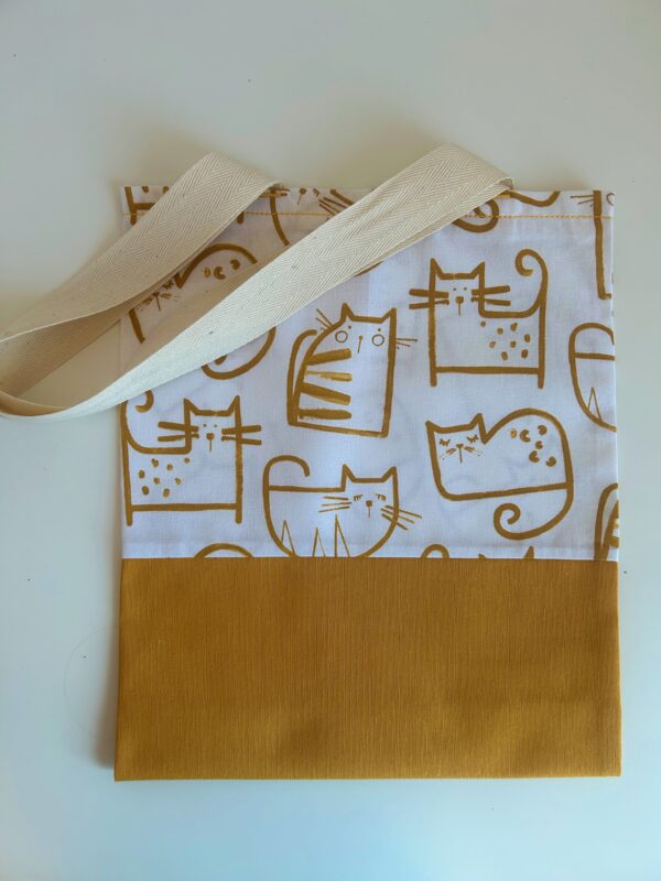 Mini Tote bag ZERO WASTE - CATS - multi purpose - Image 7