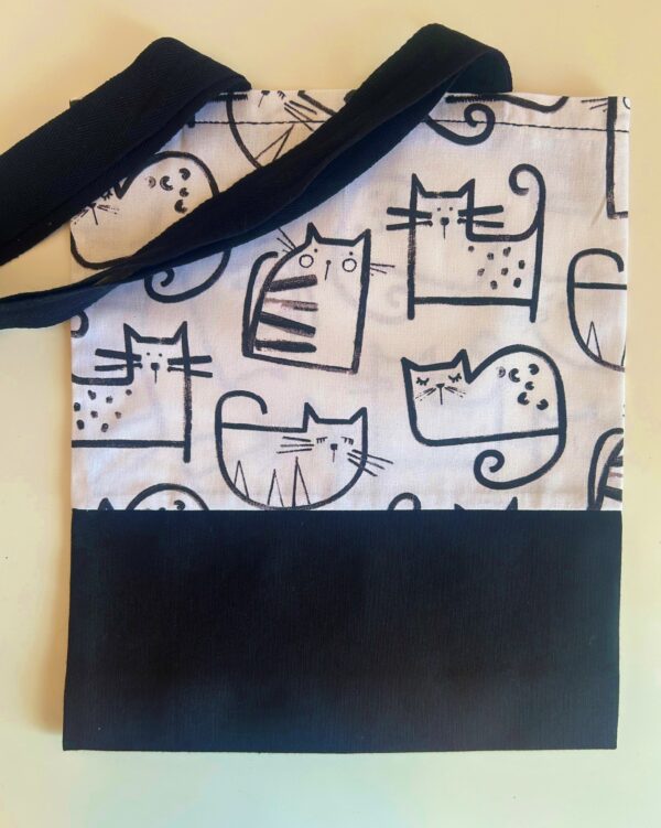 Mini Tote bag ZERO WASTE - CATS - multi purpose - Image 8