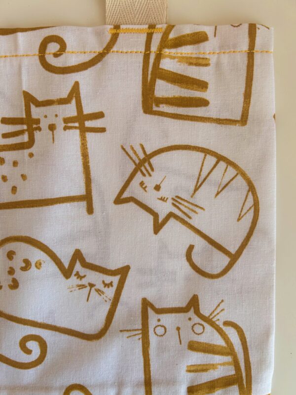 Mini Tote bag ZERO WASTE - CATS - multi purpose - Image 9