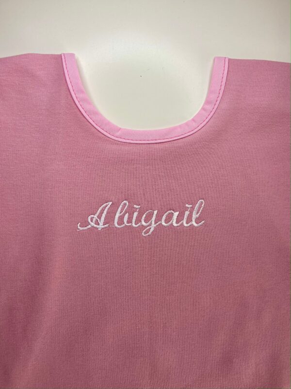 ORGANIC KNIT COTTON - Long sleeve bib with pouch and elastic in the cuffs!!! - Image 10