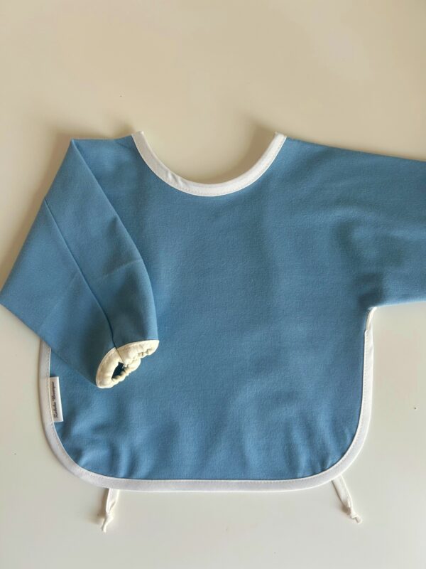 ORGANIC KNIT COTTON - Long sleeve bib with elastic in the cuffs!!! - Image 15
