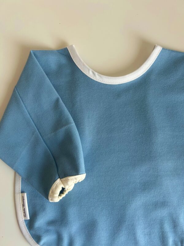 ORGANIC KNIT COTTON - Long sleeve bib with elastic in the cuffs!!! - Image 14